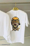 Ghost printed cotton blend t-shirt for men, regular fit and short sleeves