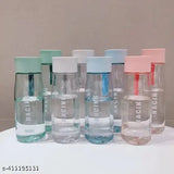 Multicolor portable, leak-proof, clear plastic water bottles with rubber rope – ideal for fridge, office, sports, school, gym use. BPA-free and available in packs of 2