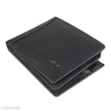 Solid leather trendy wallet, free size (12cm x 9cm), handcrafted from India