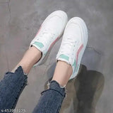 Colorblocked mesh shoes for women, PVC sole, lace-up fastening, size 10