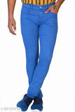 Stylish trendy men's denim jeans, solid net bigsize in multiple waist sizes - 30 (15in/41in), 32 (16in/41in), 34 (17in/41in), 36 (18in/41in), 38 (19in/41in), 40 (20in/41in) - India-made