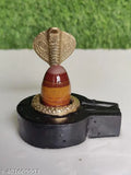 Brown marble Shiva Lingam, Narmadeshwar original, home puja idol, Indian origin