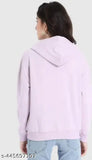 Lavender fleece hoodie for women, soft & cozy, made in India