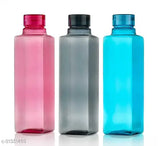 Multicolor Spandan 1000ml Fridge Water Bottle Set - Durable plastic, ideal for home, office, gym, workout, travel, school