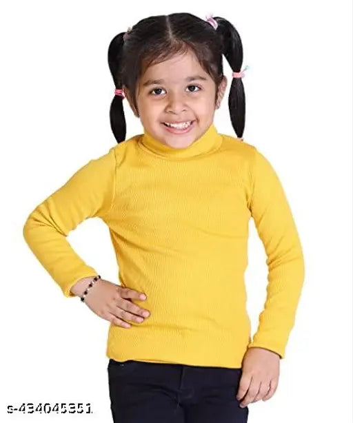 Cotton blend kids sweater, solid color full sleeve high neck turtle neck for warm winters. Soft, comfortable, and itching free, perfect inner wear or high neck t-shirt. Made in India