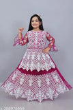 Embroidered net kids festive wedding dress lahenga choli, ideal for special events and cultural celebrations