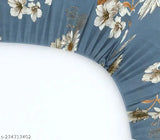 White cotton double bedsheet with two pillow covers, 72x78x8 inches drop, elastic fitted for summer, made in India