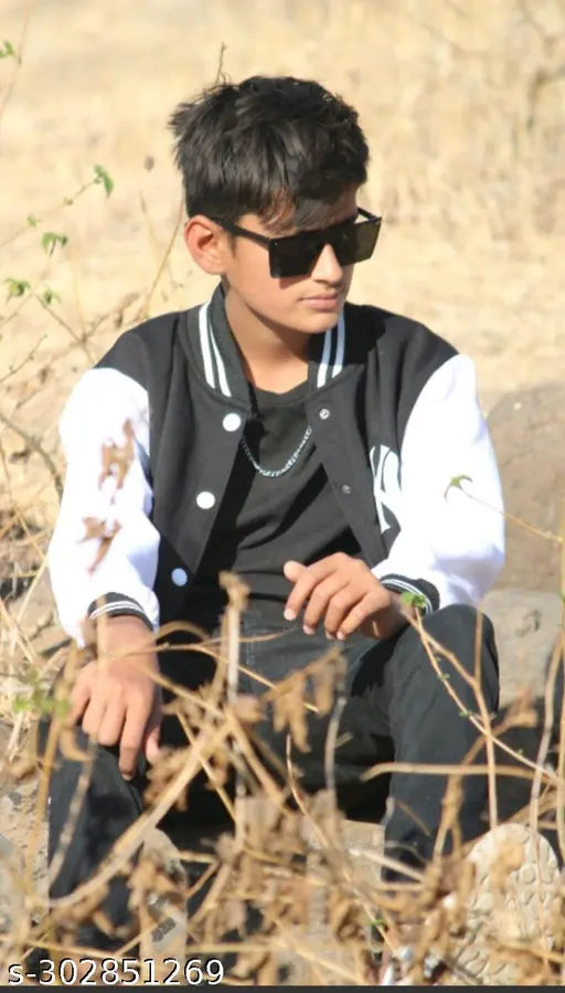 Cotton solid style jacket for boys/mens, long sleeves, suitable for 10-16 years old, Indian origin