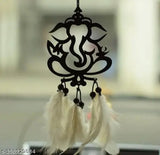 Vibrant white handmade Dream Catcher, traditional car hanging art for outdoor/bedroom decor