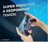 Fabric net gaming finger sleeves (4 pair), enhance grip and absorb sweat for PUBG, RoS, Knives Out