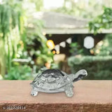 Premium crystal turtle showpiece, Indian-origin Feng Shui decor for career & luck, office or home