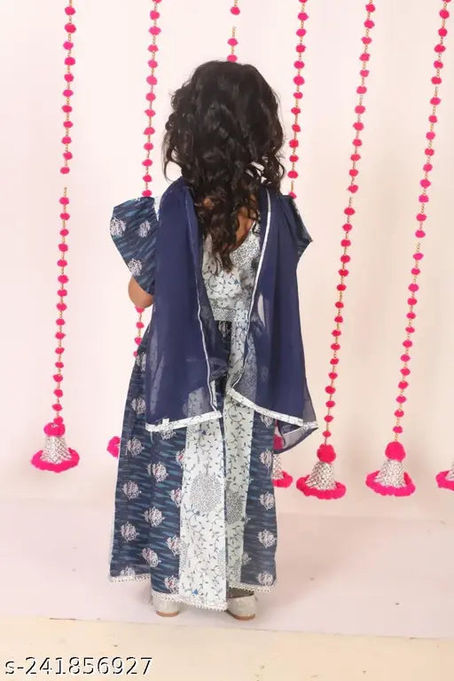 Cotton Lehenga Choli set with dupatta, vibrant colors for trendy Indian fashion in 12-24 Months sizes, made in India