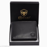 Genuine leather men's wallet, 2 compartments, solid pattern, Crozard brand, free size (10cm x 8cm), premium quality