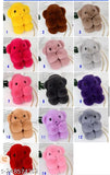 Synthetic fur sling bag with fluffy bunny pattern, ideal for casual outings, perfect for girls, one compartment, free size (10in x 10in x 10in)
