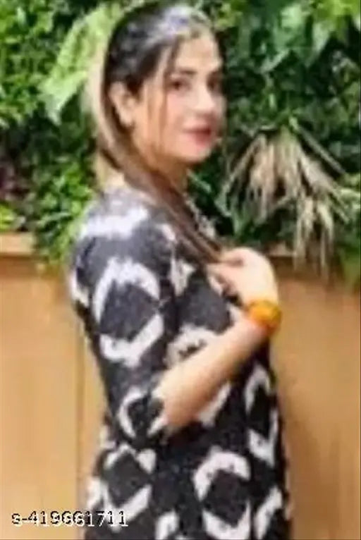 Solid rayon Arrow Print Angrakha Kurta with Rayon pants, Indian traditional elegance meets modern versatility