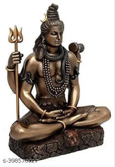 Multicolor Mahadev statue, Shiv in Yog Mudra, resin material, home decor and office showpiece, 4-inch height