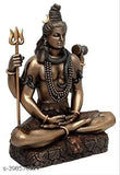 Multicolor Mahadev statue, Shiv in Yog Mudra, resin material, home decor and office showpiece, 4-inch height