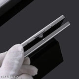 Stainless steel anti-theft RFID card holder, sleek and portable for men and women. Holds 7 cards/6 cards + 3 folded bills, perfect for daily use and travel