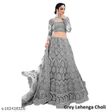 Embroidered Alisha Alluring Net Lehenga & Dupatta set, semi-stitched (LW44m LL44m DP2.2m), handcrafted Indian bridal attire
