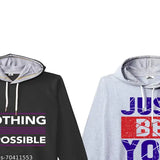 Black and Grey cotton blend unisex full sleeve printed kids jacket/hoodies/sweatshirt pack (2), ideal for winter layering