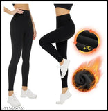 XXL spandex thermal fleece leggings, winter warm, slim fit high waist for women