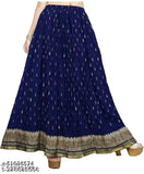 Rayon traditional block print skirt from THE VAISHALI CREATION, free size for a versatile ethnic wear option