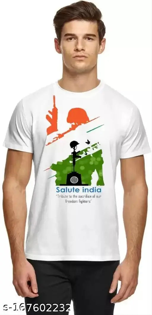 My India Man Printed Polyester T-shirt, white, trendy Ahir culture inspired design