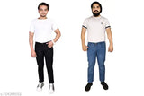 Unlimited fashion denim solid pack-2 men's jeans, sizes 28, 30, 32, 34, and 36 from India
