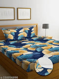 Soft cotton floral double king bedsheet with 2 pillow covers, premium botanical print for kids and adults, ideal for summer