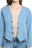 Stylish Indian women's jacket, fashionable M & L sizes with bust size 36in, 38in respectively and length size 24in each