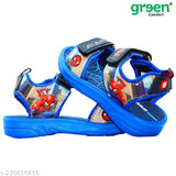 Patent leather Spiderman sandals for kids, Eva sole, Velcro fastening, cartoon character pattern, ideal for boys (Spider World Style)