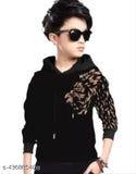 Kids Boys & Girls Hooded Neck Full Sleeves Regular Fitted Printed T Shirt, Animal, Lion Print