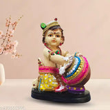 Krishna statue, resin, standing, home decor, Indian God Lord Krishna, 10cm L x 18.5cm H x 15.5cm B, premium gift