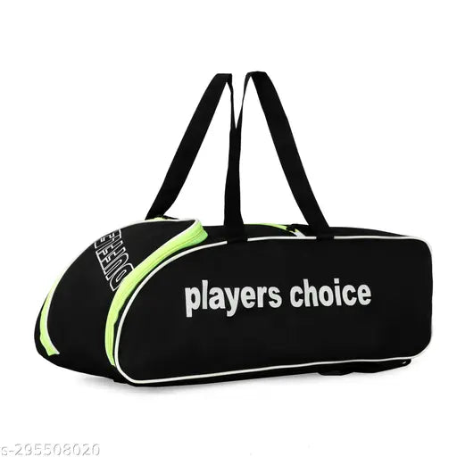 Greenblack Cricket Kit Bag heavy duty with single bat pocket for kids age 12-16, polyester net sports bag on grass