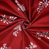 Summer-ready single bed cotton flat sheets set, botanical pattern, 180 thread count, adult size, made in India