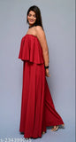 Polyester sleeveless Diyaz women's jumpsuit, solid net design, multiple sizes available (XS - XXXXL), India-made fashion piece
