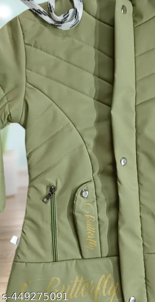 Maroon polyester kids' jackets for boys and girls, self-design net pattern, warm and stylish winter coats