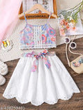Cute cotton printed net dungarees & jumpsuits for kids, 0-7 years, India origin