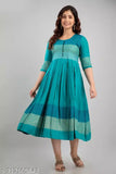 Rayon printed Mayra Anarkali Kurti, trendy three-quarter sleeve, flared hemline, casual ethnic wear, Indian prints, lightweight rayon fabric