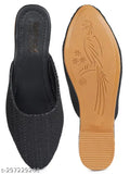 Synthetic open-back embellished ballet shoes for women - Moonwalk ballet flats, India origin