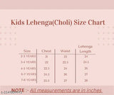 Kids cotton blend sleeveless embroidered lehenga choli for ethnic wear, solid color with stitched net detail, suitable for 2-3 to 7-8 years old, India origin