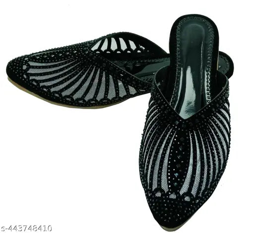Trendy synthetic jute thong flip-flops, open back design, embellished pattern, flat heel, casual occasion, size range: IND-4 - IND-8 (India)
