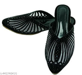 Trendy synthetic jute thong flip-flops for women, open back pattern, flat heel, embellished design. Size options: IND-4 to IND-8 (India origin)