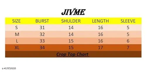 Stylish printed crop top, cotton blend, trendy women's fashion for party wear in multiple sizes from XS to XL