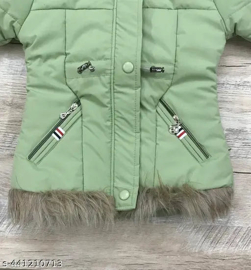 PU solid baby jacket, durable and comfortable for winter, 4-5 years size