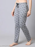 Lighter, softer, breathable maxi poly cotton knitted pyjama bottoms for women, handcrafted with love