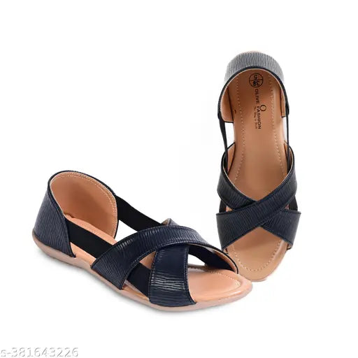 Stylish synthetic open toe bellies, comfortable pair for casual wear from Olive Fashion