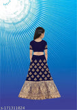 Silk embroidered semi-stitched Lehenga Choli for girls, available in multiple sizes from 1-15 years, beautiful Indian traditional wear for parties