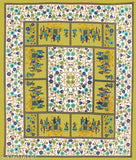 Double Cotton Jaipuri Printed Bedsheet Set, 2 Pillow Covers, vibrant multi-color design, perfect for mild winter and adult use