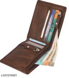 Multicolor canvas & leather, RFID protected men's wallet with 5 card slots, coin pocket, hidden pockets - stylish everyday carry accessory